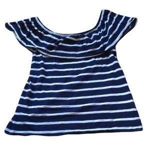Beachlunchlounge Navy and White Striped Tee